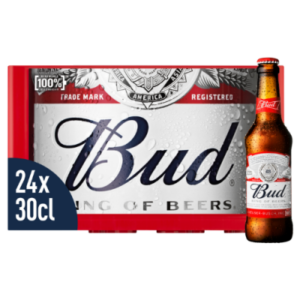 Bud krat, fles 24x30cl 5%