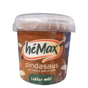 héMax pindasaus - lekker mild, pot 23 x 365 gram (in CBL A krat)